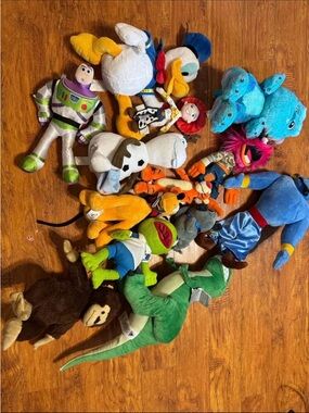 Disney Plush Character Mix - Blue, Green, Orange, Yellow, White